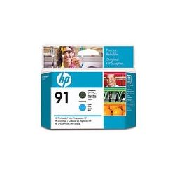 HP C9460A No.91 Matte Black and Cyan Printhead GENUINE