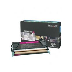 Lexmark C734A1MG Return Program Magenta Toner Cartridge (6K) GENUINE