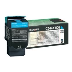 Lexmark C544X1CG Return Program Extra High Yield Cyan Toner Cartridge (4K) GENUINE