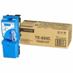 Kyocera 1T02HPCEU0 TK-820C Cyan Toner Kit (7K) GENUINE