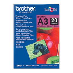 Brother BP-71GA3 A3 Premium Plus Glossy Photo Paper (20 Sheets) for MFC-5890CN/6490CW