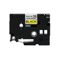 Brother TZ-S641 Black Printing on Yellow Tape for P-Touch