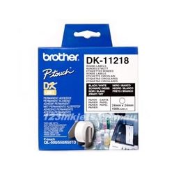Brother DK-11218 White Round Die-Cut Labels 24mm Diameter 1000 Labels