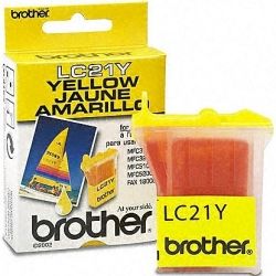 Brother LC21Y Yellow Ink Cartridge (0.45K) GENUINE