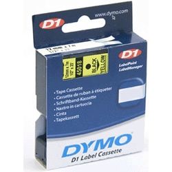 Dymo SD45808 D1 Standard Black on Yellow 19mm Tape