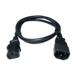 8Ware K3759-010 Power Cable Extension IEC-C13 Male IEC-C13 Female PC to Monitor 1m