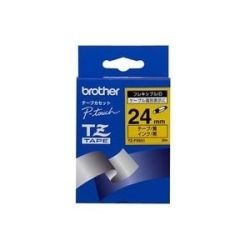 Brother TZ-FX651 Black Printing on Yellow Tape