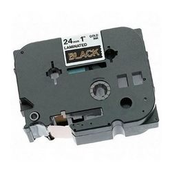 Brother TZ-354 Gold Printing on Black Tape 24mm 8m