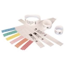 Zebra 10006995K HC100 Z-Band Adult Direct Wristband Thermal Label 1x11 inch White