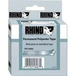Dymo SD18483 Rhino Perm Poly White 12mm x 5.5m