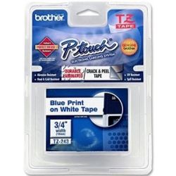 Brother TZE-243 18mm Blue on White TZE Tape GENUINE