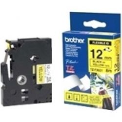 Brother TZE-FX631 12mm Black on Yellow Flexible TZ Tape GENUINE