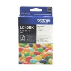 Brother LC-40BK Black Ink Cartridge (0.3K) GENUINE