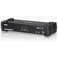 Aten CS1782C-AT-U 2-Port USB Dual-Link DVI KVMP Switch w/ 7.1 Audio 3D Enabled USB Hub Cables Included KVM Switch