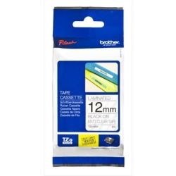 Brother TZE-M31 12mm Black on Clear Matt TZE Tape