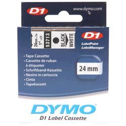 Dymo SD53713 53713 D1 Label Cassette 24mm x 7m Black/White