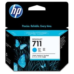 HP CZ134A 711 3-Pack Cyan Ink Cartridge GENUINE
