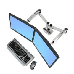 Ergotron 45-245-026 LX Dual Side by Side Arm MON DSK ALM