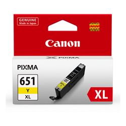 Canon CLI651XLY Yellow Extra Large Ink Cartridge GENUINE