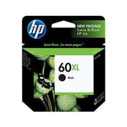 HP CC641WA No.60XL Black Ink Cartridge High Yield (0.6K) GENUINE