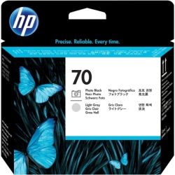 HP C9407A No.70 Black and Light Grey Printhead GENUINE