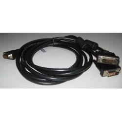 8Ware RC-DVI-Y24M DVI Splitter Cable DVI24M DVI24M x 2 with 2 Filters 1.8m