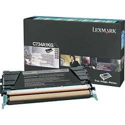 Lexmark C734A1KG Return Program Black Toner Cartridge (8K) GENUINE