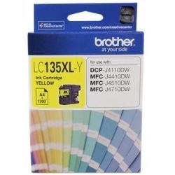 Brother LC135XLY Yellow Inck Cartridge (1.2K) GENUINE