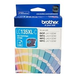 Brother LC135XLC Cyan Ink Cartridge (1.2K) GENUINE