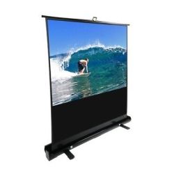 Elite Screens 100 Portable 16:9 Pull-Up Projector Screen Floor Pull