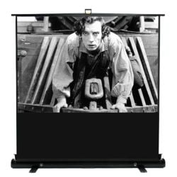 Elite Screens 150 Portable 16:9 Pull-Up Projector Screen Floor Pull
