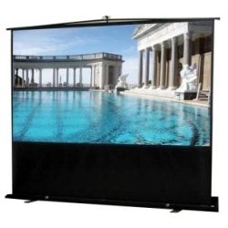 Elite Screens 84 Portable 4:3 Pull-Up Projector Screen Floor Pull