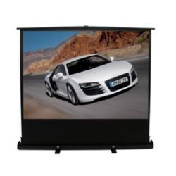 Elite Screens 84 Portable 16:9 Pull-Up Projector Screen Floor Pull