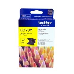 Brother LC73Y Yellow High Yield Ink Cartridge (0.6K) GENUINE