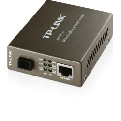 TP-Link 10/100M RJ45 to 100M single-mode SC fiber Converter Full-duplex Tx:1550nm Rx:1310nm up to 20Km switching Power adapter