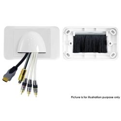 Pro2 Bullnose Wall Plate White