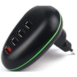 Winstars Portable 4-Port USB Charge Station with Foldable Plug
