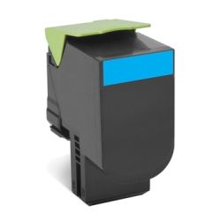 Lexmark 70C8HC0 708HC Cyan High Yield Return Toner Cartridge 3K CS310/CS410/CS510