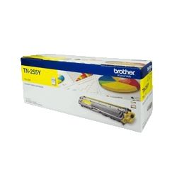 Brother TN-255Y Yellow High Yield Toner Cartridge to Suit HL-3150CDN/3170CDW/MFC-9140CDN/9330CDW/9340CDW (2200 Pages)