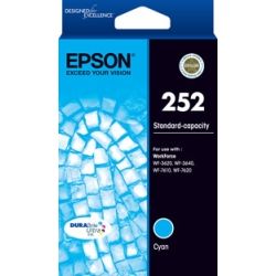 Epson 252 STD Capacity DURABrite Ultra Cyan Ink for WorkForce Pro WF-3620 3640 7610 7620