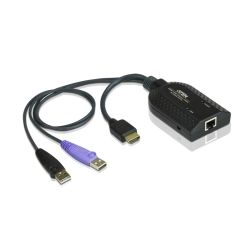 Aten HDMI USB KVM Adapter Cable with Virtual Media and Smart Card Reader Support for KN/KM/KH series