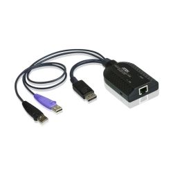 Aten DisplayPort KVM Adapter Cable with Virtual Media and Smart Card Reader Support for KN/KM/KH serie