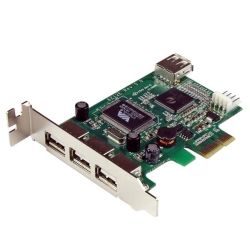 StarTech 4-Port PCI Express Low Profile High Speed USB Card