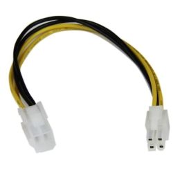 StarTech 8 inch ATX12V 4-Pin P4 CPU Power Extension Cable M/F
