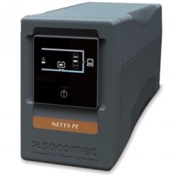 Socomec NeTYS PE Tower Line Interactive UPS 650VA/360W Protection 2x Power Outlets Automatic Voltage Regulation Blackout Protection 2yr Wty