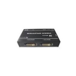 PCT PCT-MSV2D 2-Port 200MHz DVI Splitter 1x PC to 2x DVI monitor bandwidth (-3db) 200mhz Metal Case max. resolution 1600x1200