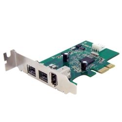StarTech 3-Port 2b 1a Low Profile 1394 PCI Express FireWire Card Adapter