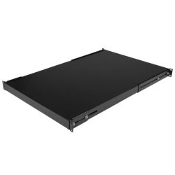StarTech 1U Adjustable Mounting Depth Rack Mount Shelf Heavy Duty Fixed Rack Shelf 175lbs/80kg