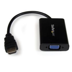StarTech HDMI to VGA Video Adapter Converter with Audio for Desktop PC/Laptop/Ultrabook 1920x1200