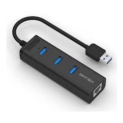 Volans VL-HJ45 Aluminium 3-Port USB3.0 Hub + RJ45 Gigabit Ethernet Adapter Output: USB3.0: 5Gbps/10/100/1000M Gigabit Ethernet LED Power indicato